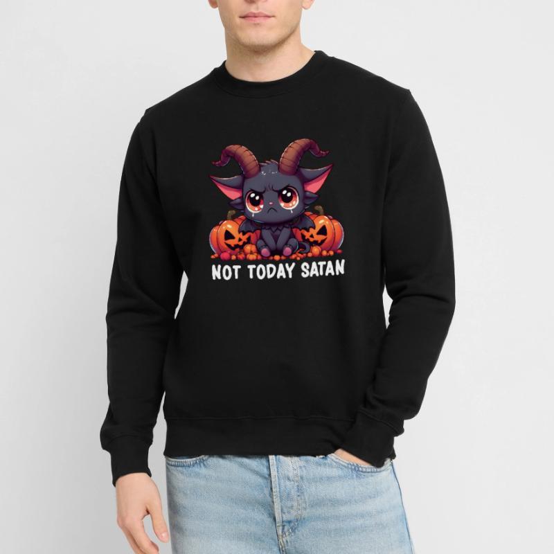 Satan Baphomet Evil Devil Lucifer - Cute Baphomet Unisex Pullover