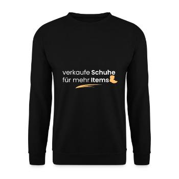 Schuhe verkauft für mehr Items - Unisex Pullover - Schwarz - Vorne - Alina (178cm) & Michal (187cm)