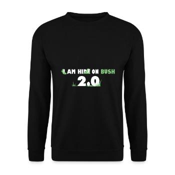 Se cacher sur Bush 2.0 - Sweat-shirt Unisexe - noir - Devant - Alina (178cm) & Michal (187cm)