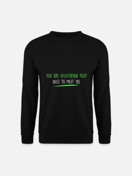 Sie sind auch Vegetarier? - Unisex Pullover - Schwarz