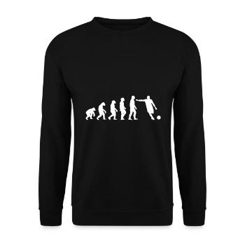 Football Player Gift Football Fan Footballer - Unisex Sweatshirt - black - Front - Alina (178cm) & Michal (187cm)