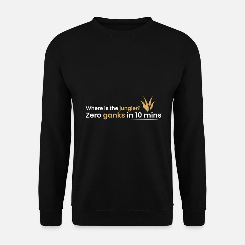 Wo ist mein Jungler? - Unisex Pullover - Schwarz