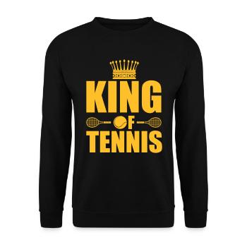 King of tennis - Unisex Pullover - Schwarz - Vorne - Alina (178cm) & Michal (187cm)