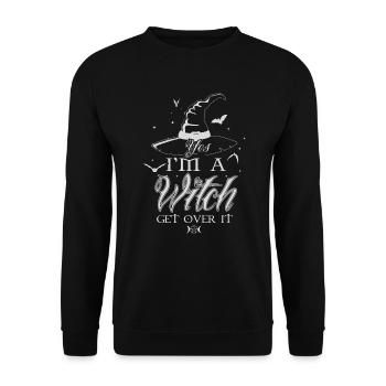 Oui, je suis sorcière - Sweat-shirt Unisexe - noir - Devant - Alina (178cm) & Michal (187cm)