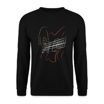 Bass bassist - Unisex Sweatshirt - black - Front - Alina (178cm) & Michal (187cm)