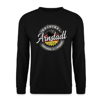 Allemagne d’origine Thuringe Arnstadt - Sweat-shirt Unisexe - noir - Devant - Alina (178cm) & Michal (187cm)