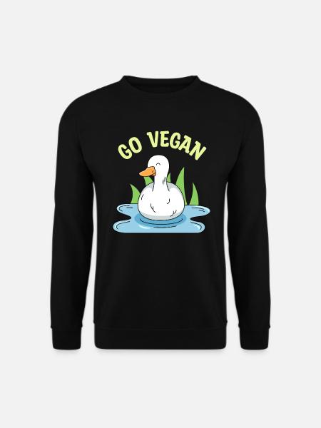 Duck Design für stolze Veganer - Unisex Pullover - Schwarz