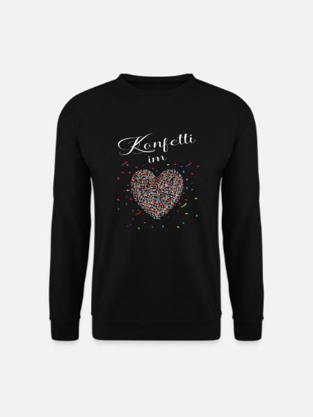 Karneval Fasching Kostüm Konfetti im Herzen Kölle - Unisex Pullover - Schwarz