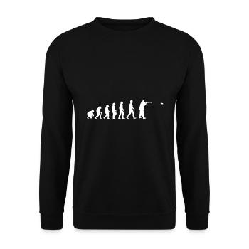Clay Pigeon Shooting Sport Shooter litter pigeon gift - Unisex Sweatshirt - black - Front - Alina (178cm) & Michal (187cm)
