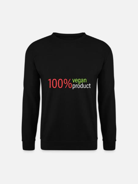 100% vegan product - Unisex Sweatshirt - black