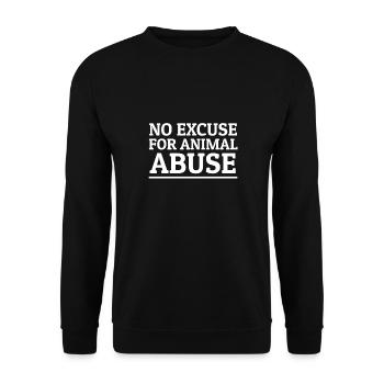 Cruauté envers les animaux arrêter les droits des animaux bien-être des animaux vegan - Sweat-shirt Unisexe - noir - Devant - Alina (178cm) & Michal (187cm)