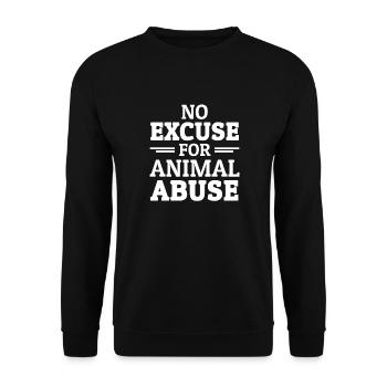 Animal cruelty stop animal rights animal welfare vegan - Unisex Sweatshirt - black - Front - Alina (178cm) & Michal (187cm)