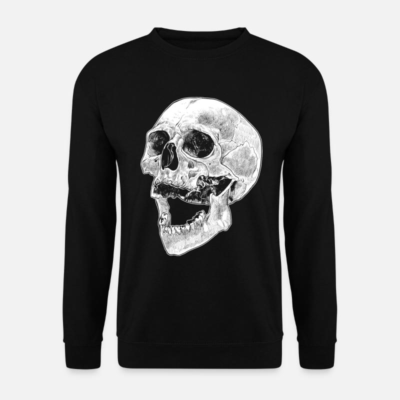 Skull skull bones Gothic - Unisex Sweatshirt - black