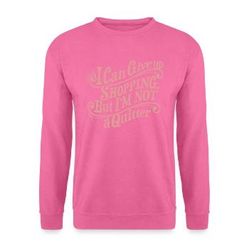 Shopping Quitter Graphic - Sweat-shirt Unisexe - rose - Devant