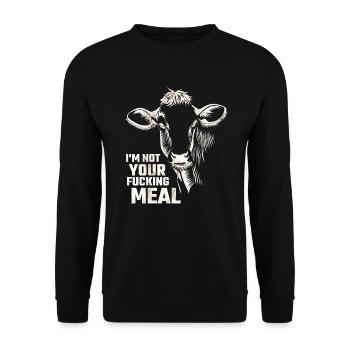 Je ne suis pas ton putain de repas - Sweat-shirt Unisexe - noir - Devant - Alina (178cm) & Michal (187cm)