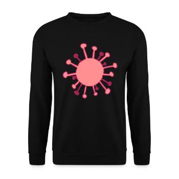 Influenza Virus Virus Biology Corona Covid-19 - Unisex Sweatshirt - black - Front - Alina (178cm) & Michal (187cm)