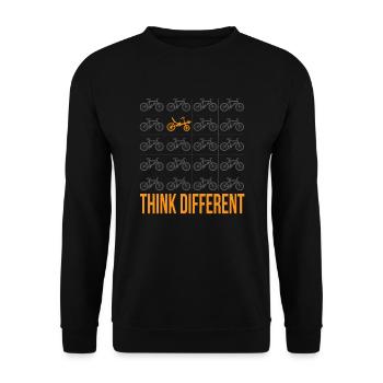 Vélo couché - Sweat-shirt Unisexe - noir - Devant - Alina (178cm) & Michal (187cm)