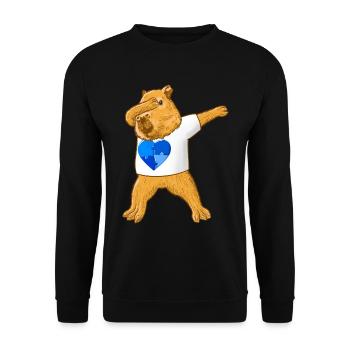 Capybara Autism Signs Creating Awareness - Sweat-shirt Unisexe - noir - Devant - Alina (178cm) & Michal (187cm)