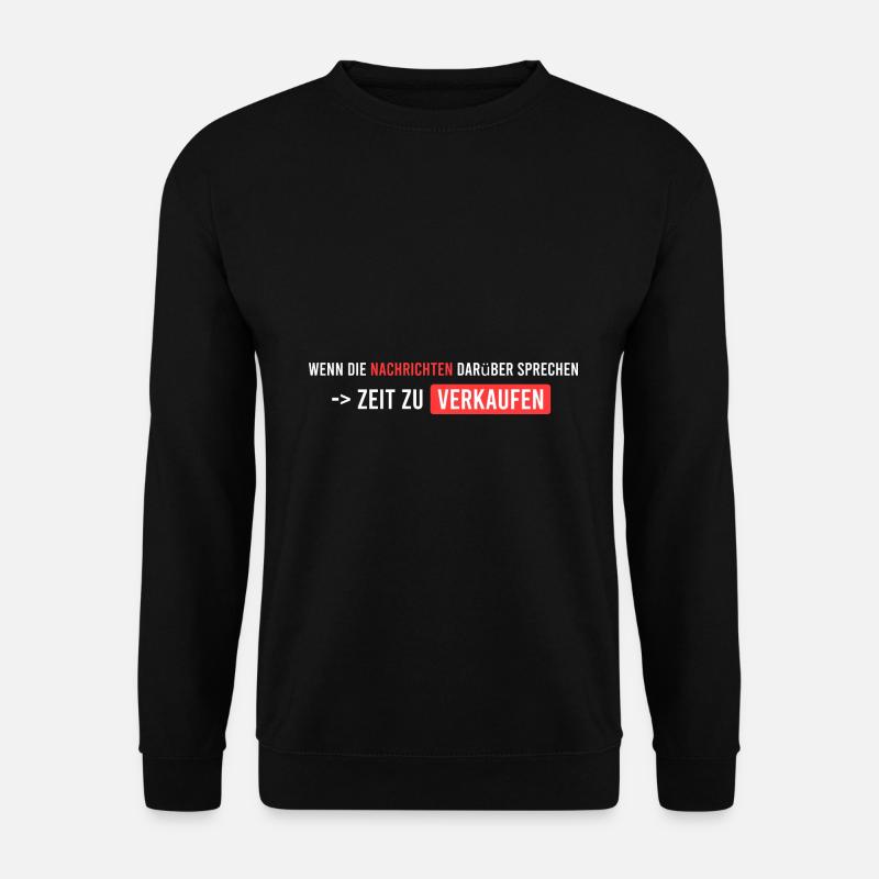 wenn die Nachrichten starten - Unisex Pullover - Schwarz