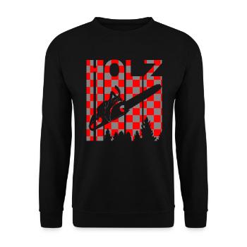 Bois bois cadeau - Sweat-shirt Unisexe - noir - Devant - Alina (178cm) & Michal (187cm)