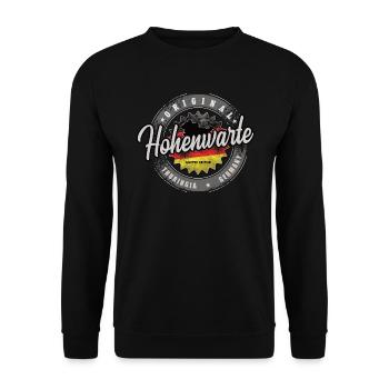 Original Germany Thüringen Hohenwarte - Unisex Pullover - Schwarz - Vorne - Alina (178cm) & Michal (187cm)