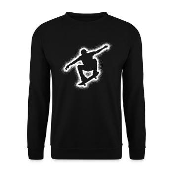 Skating Skater Skateboarder Men's Skateboard - Unisex Sweatshirt - black - Front - Alina (178cm) & Michal (187cm)