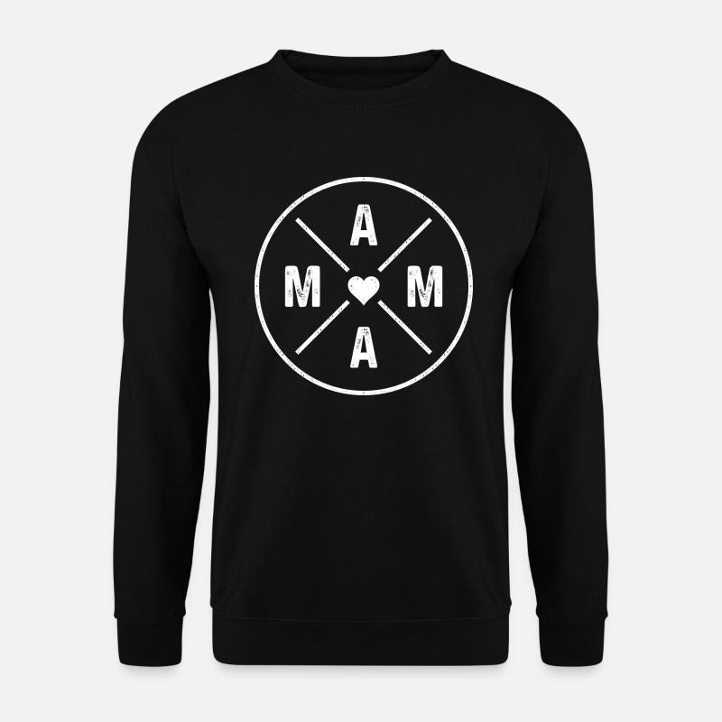 Mama Herz Mutter Liebe Muttertag Geschenk - Unisex Pullover - Schwarz