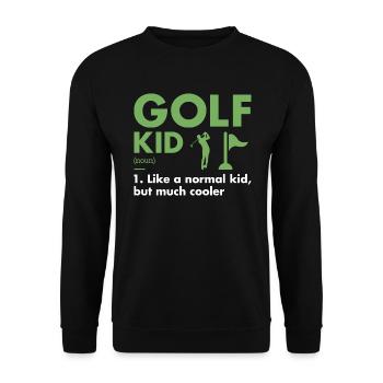 Sport Kid Définition Golf - Sweat-shirt Unisexe - noir - Devant - Alina (178cm) & Michal (187cm)