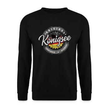 Original Germany Thüringen Königsee - Unisex Pullover - Schwarz - Vorne - Alina (178cm) & Michal (187cm)