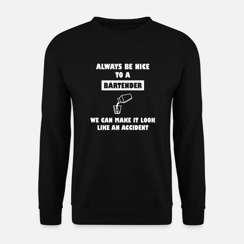 Bartender Barmaneper humor - Sweat-shirt Unisexe - noir