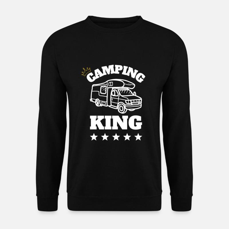 Camping King Geschenkidee - Unisex Pullover - Schwarz