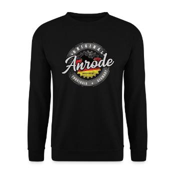 Allemagne d’origine Thuringe Anrode - Sweat-shirt Unisexe - noir - Devant - Alina (178cm) & Michal (187cm)