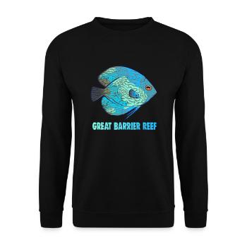 GREAT BARRIER REEF - Unisex Sweatshirt - black - Front - Alina (178cm) & Michal (187cm)