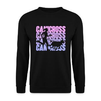 Sport canin Dog Trekking Running avec Dog Canicross - Sweat-shirt Unisexe - noir - Devant - Alina (178cm) & Michal (187cm)