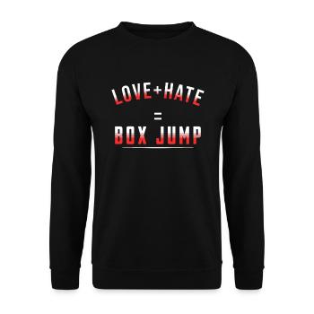 Gift for Sports Workout WOD Bodybuilding Sport - Unisex Sweatshirt - black - Front - Alina (178cm) & Michal (187cm)
