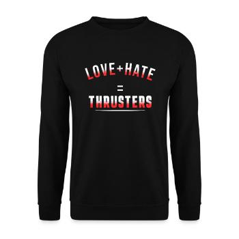 Gift for Sports Workout WOD Bodybuilding Sport - Unisex Sweatshirt - black - Front - Alina (178cm) & Michal (187cm)