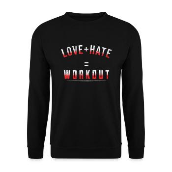 Gift for Sports Workout WOD Bodybuilding Sport - Unisex Sweatshirt - black - Front - Alina (178cm) & Michal (187cm)