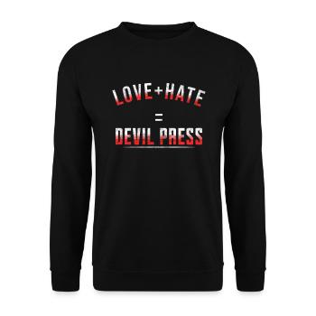 Gift for Sports Workout WOD Bodybuilding Sport - Unisex Sweatshirt - black - Front - Alina (178cm) & Michal (187cm)