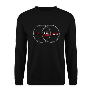 Gift for Sports Workout WOD Bodybuilding Sport - Unisex Sweatshirt - black - Front - Alina (178cm) & Michal (187cm)