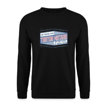 Moto Idée Cadeau pour Motard Citation Humour - Sweat-shirt Unisexe - noir - Devant - Alina (178cm) & Michal (187cm)