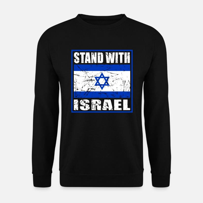 Stand with Israel - Unisex Pullover - Schwarz