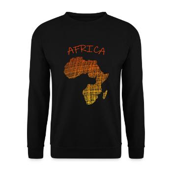 Afrika Madagaskar Africa Afrika - Unisex Pullover - Schwarz - Vorne - Alina (178cm) & Michal (187cm)