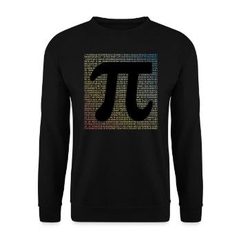 Pi Day Shirt Math Geek Gift - Unisex Sweatshirt - black - Front - Alina (178cm) & Michal (187cm)