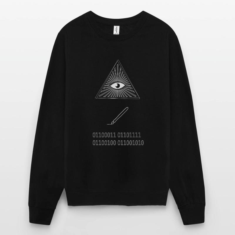Auge schreiben Code Computer Programmierer Hipster Geek Unisex Pullover