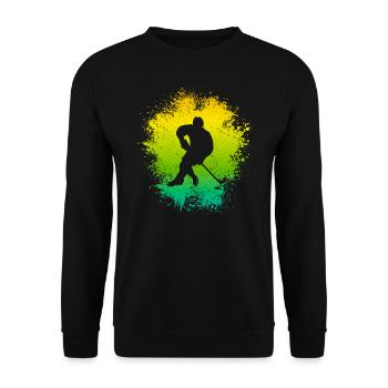 Hockey Enfants Joueurs de hockey sur glace Joueurs de hockey sur glace Joueurs de hockey sur glace - Sweat-shirt Unisexe - noir - Devant - Alina (178cm) & Michal (187cm)