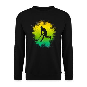 Joueurs de hockey sur gazon Joueurs de hockey Hockey Enfants - Sweat-shirt Unisexe - noir - Devant - Alina (178cm) & Michal (187cm)