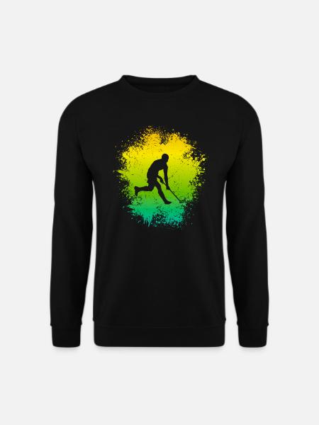 Floorball Spieler Unihockey Floorballspieler - Unisex Pullover - Schwarz