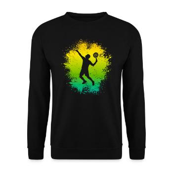 Padel Spieler Kinder Padelspieler Padel-Tennis - Unisex Pullover - Schwarz - Vorne - Alina (178cm) & Michal (187cm)
