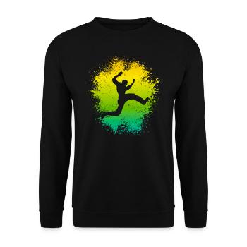 Parkour Runner Enfants Freerunner Freerunning Garçon - Sweat-shirt Unisexe - noir - Devant - Alina (178cm) & Michal (187cm)