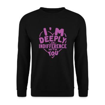 Break Up - 3 - Unisex Sweatshirt - black - Front - Alina (178cm) & Michal (187cm)